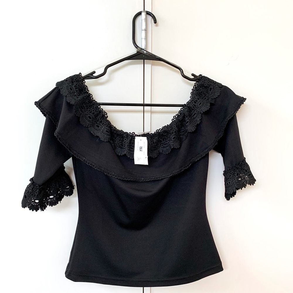 Black Off-Shoulder Top - NWT